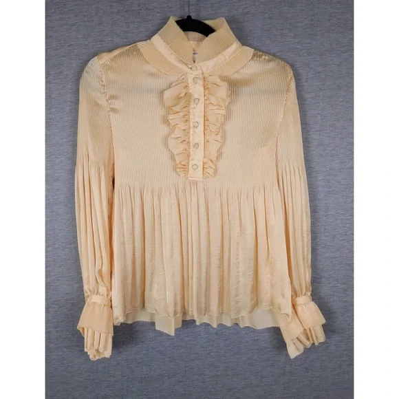 3x 👯‍♀️Host Pick⚡️Diane von Furstenberg Philippine Ruffle Top - Picture 6 of 11